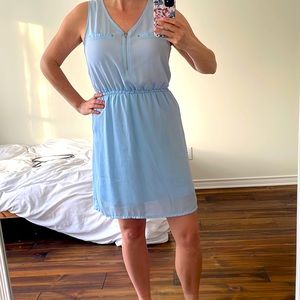 Blue short summer dress